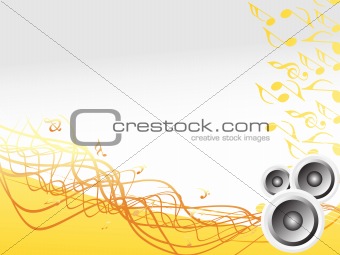 music speaker, vector illustration