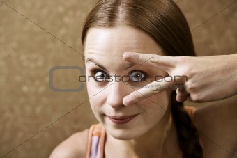 Woman Making a Funny face
