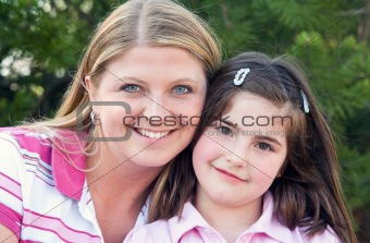 Mother Daughter Smiling