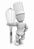 Chef with whisk