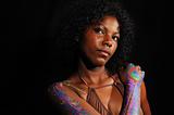 Afro beauty portrait