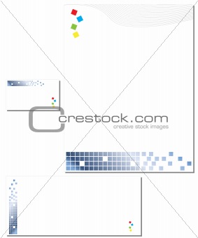 Business stationery paper envelope card