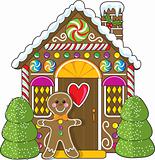 Gingerbread House and Man