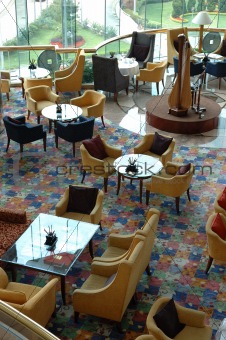 Interior of hotel restaurant