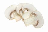 Sliced button mushrooms