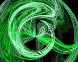 Green abstract burst design