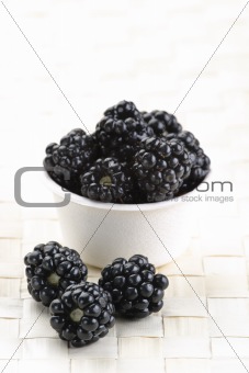Fresh blackberries