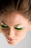 eyelashes green