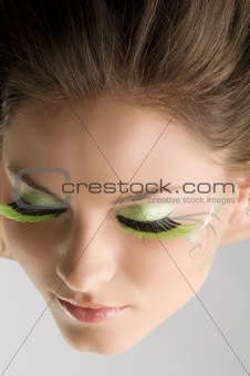 eyelashes green