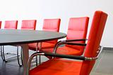 Chairs in a conference room