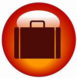 briefcase button or suitcase icon