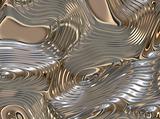 Soothing Liquid Flowing Metal Abstract Background