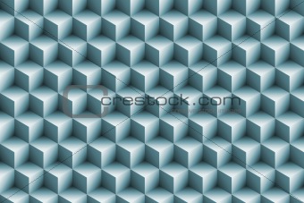 3d blue metallic cubes background