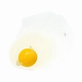 broken egg, isolated